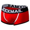 Bokseris JOCKMAIL Spalvotas Blokas Dizainas Žemai Pakyla Atvira Nugara Vyriškos kelnaitės Orui pralaidžios sportinės lagaminai Apatinės kelnės