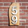 15CM 3D Stainless Steel Outdoor House Number - 6 Inch