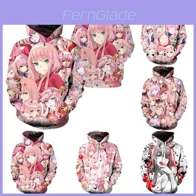 Hanorac Unisex Confortabil și Elegant cu Model Anime Darling In The Franxx Zero Two
