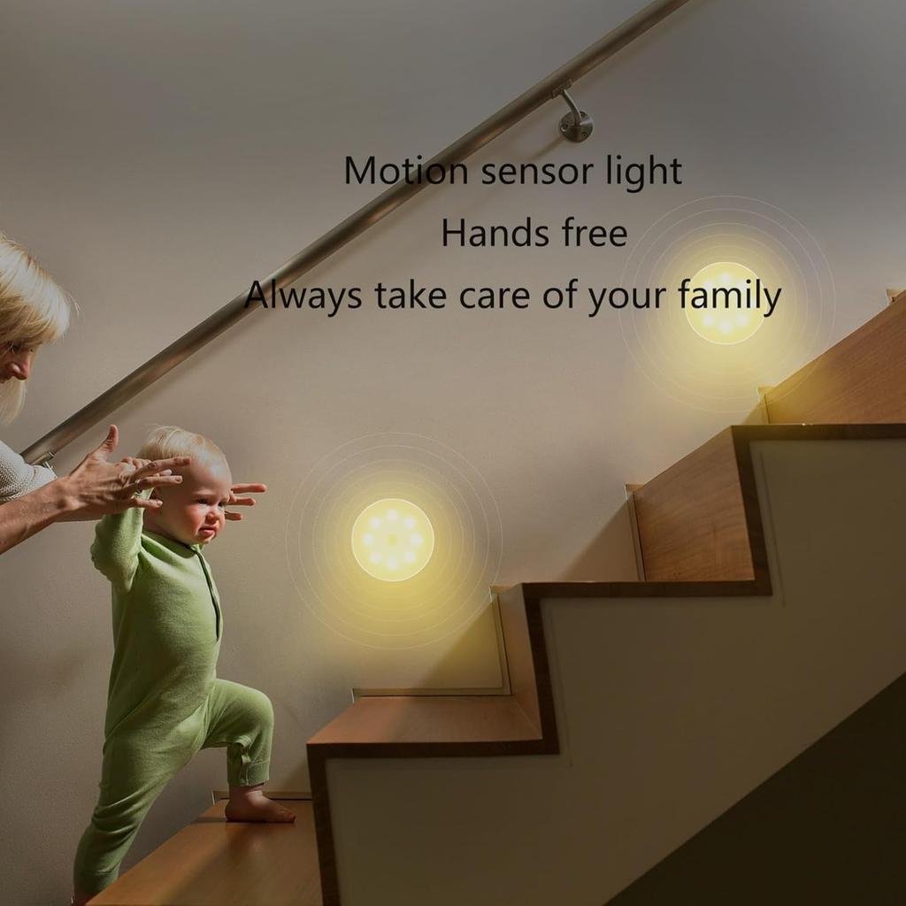 Motion Sensor Light Led USB NightLights Rechargeable Lamp for Bedroom Staircase Hallway Wardrobe Cupboard Lighting