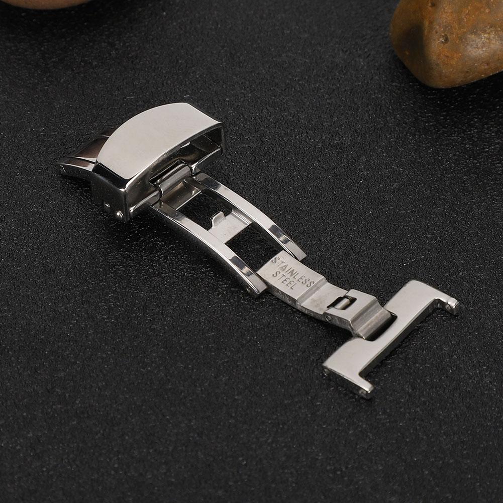 Stainless Steel Wear Resistant Watchband Buckle Watch Strap Clasp Replacement Accessory(14MM )