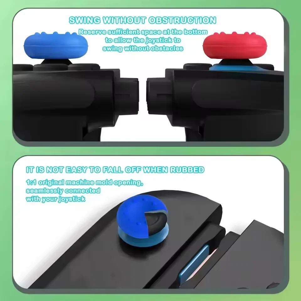 50/2 Stück Weiche Silikon-Daumenstick-Kappen für Switch 2 Joy-Con Rutschfeste Joystick-Schutzhüllen für Switch 2 Zubehör