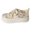 F2410 Mesh Breathable Summer Little White Shoes Women's Shoes 2024 New Bread Shoes Niche Biscuit Shoes Student Board Shoes