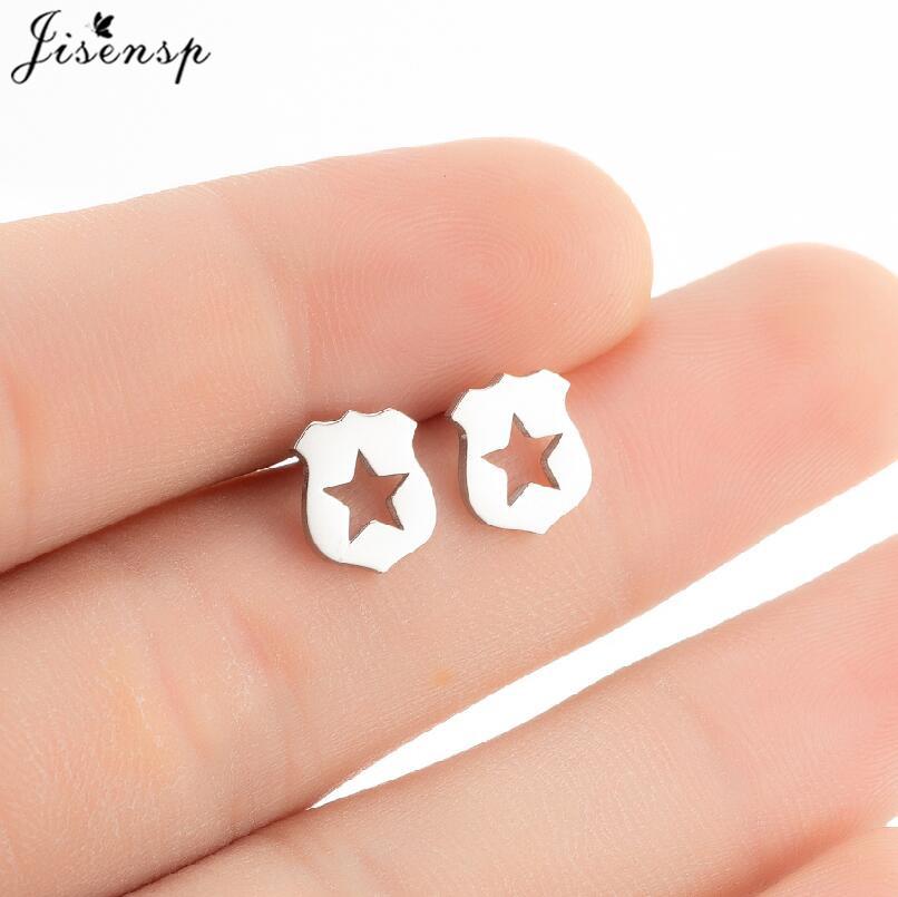 Ethnic Sun Totem Stud Earrings Personality Stainless Steel Heart Key Lock Arrow Earings for Women Geometric Jewelry Oorbellen