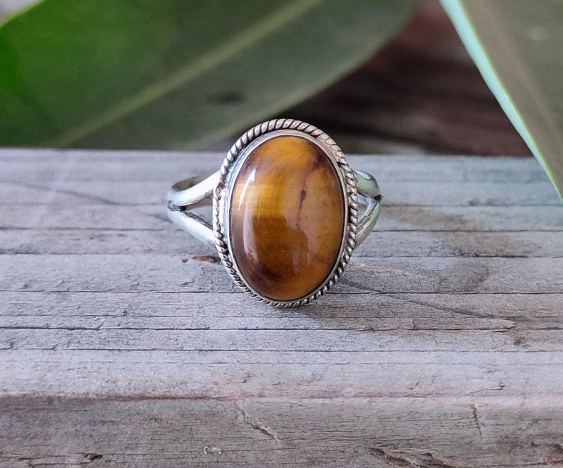 

Кольцо с овальным драгоценным камнем «Тигровый глаз», дизайнерское кольцо ручной работы, мужское кольцо, твердое серебро 925 пробы, подарок на годовщину дня рождения 10