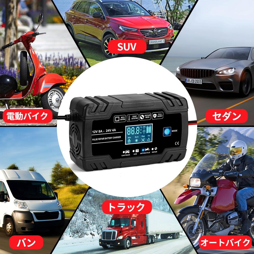 Lead Acid Charger for and 24V, Pulse Charger, Fully Automatic Charger,