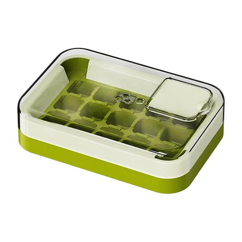 15 Grid Plastic Ice Mould for Summer Drinks Reusable Fast Freeze Ice Mold with Lid, Perfect for Cocktails Beverage Cooling Party
