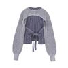 Fashion Style Autumn New Arrival Women's Clothing Stylish Open Back Design Round Neck Knitting Tops 5802118 400