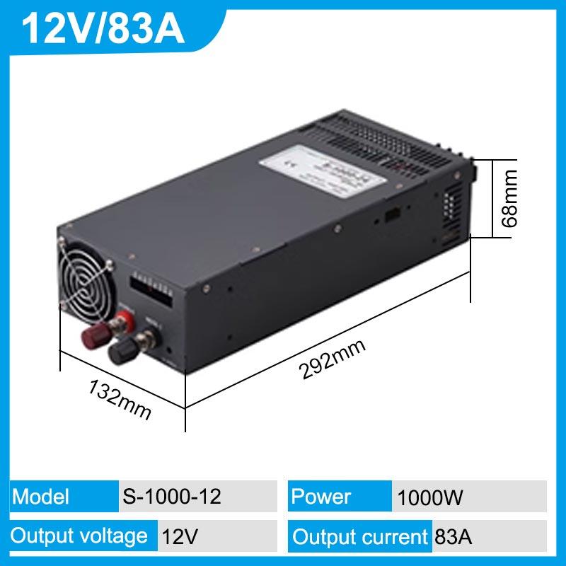 1000W 1500W 2000W 3000W High Power Switching Power Supply 220V to 12V 24V 36V 48V AC Supply Adjustable With Display Transformer