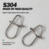 High-Speed Reinforced Fishing Snap Connector - Strong Pull 8 Figure Ring