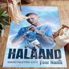Haaland (108) Personalized Text Area Rug Design for Kitchen Game Room Foyer Dormitory Antislip Carpet Anime Office Decor