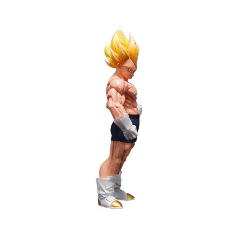 Double Head GK Vegeta Goku Muscle Statue Anime Figure Model