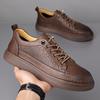 Men's Perforated Leather Driving Loafers - Breathable, Casual & Formal Summer Shoes