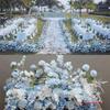 Large Silk Eucalyptus Flower Row for Wedding Aisle Decor