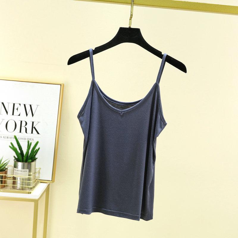 Women's Slimming V-Neck Modal Camisole: Summer Sleeveless Base Layer Top