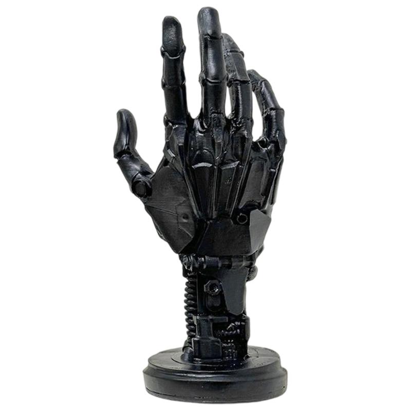 Futuristic Punk Mechanical Hand Resin Stand Storage Holder for Gaming Controllers Multiplatform Compatibility