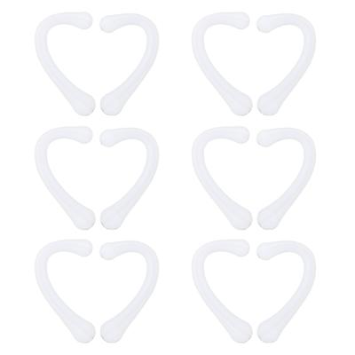 6Pair Ear Strap Pad Mouth Muffle Ear Protector Silicone Earloop Ear Savers for Daily UseWhite