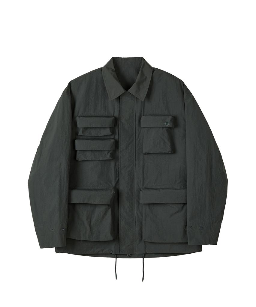 Kalapatthar Nylon Silky M-65 Field Jacket - Charcoal