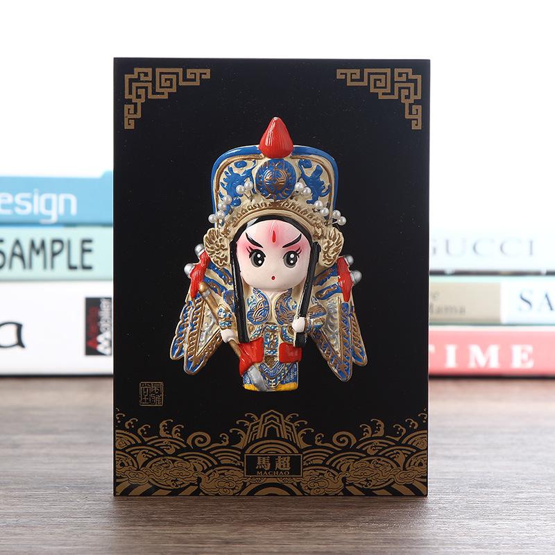 China Traditional Peking Opera Facial Makeup Ornaments Business Gift Souvenirs Home Decor Crafts Wedding Birthday New Year Gift