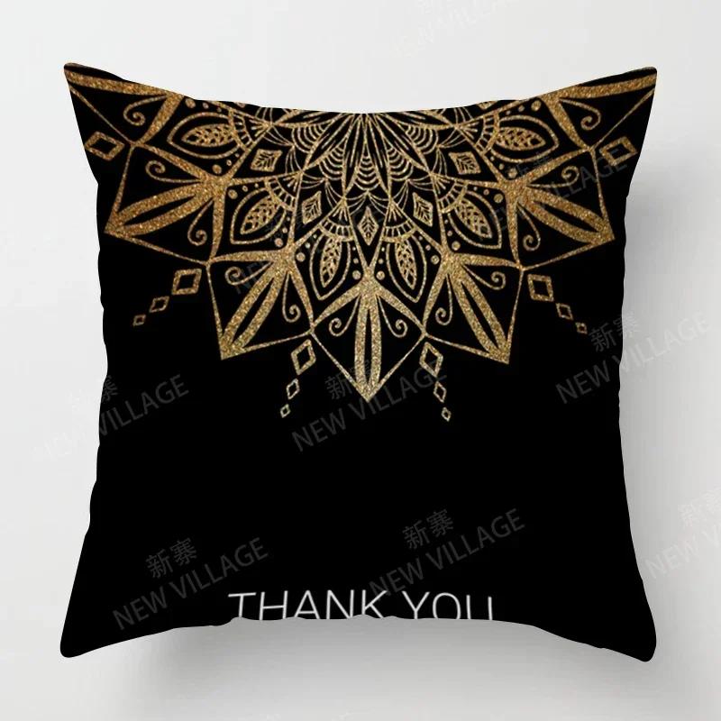 Fall Home Decor Autumn Living Room Throw Pillow Cover Sofa Boho Cushion Cover Mandala