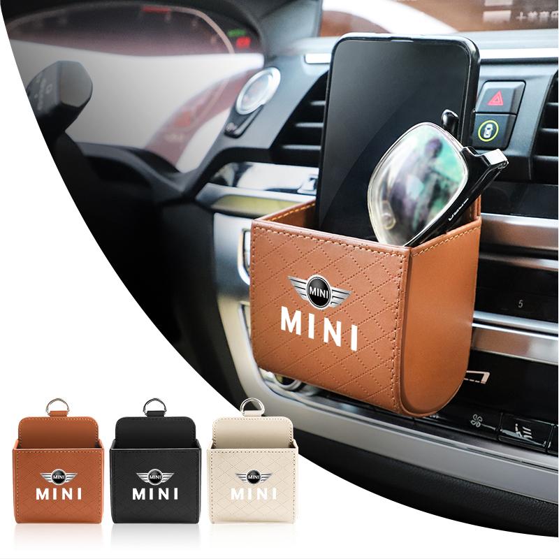 Car Vent Phone Holder Storage Box Car Storage Accessories For MINI WORKS One Cooper JCW R60 R59 R58 R57 R56 R55 R53 R52 F55 F56 Btrme66