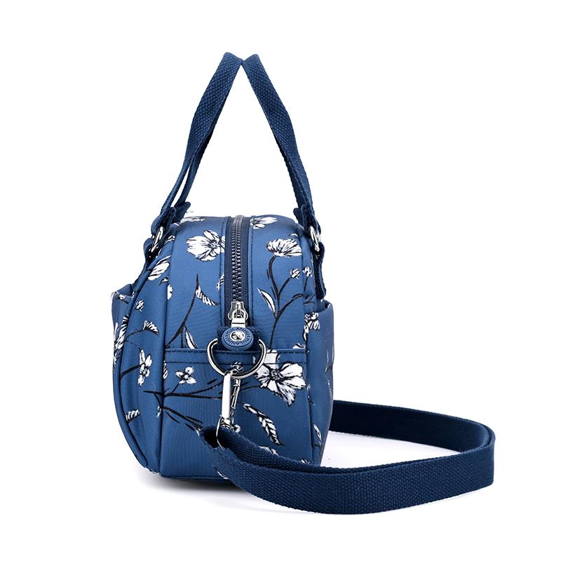 Women's Printed Shoulder Bag Water-Repellent Nylon Handbag