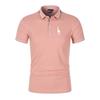 Printed 35% Cotton Men's Casual Solid Color Slim Fit Men's Polo Shirt New Summer Fashion Lapel Polo Shirt for Men
