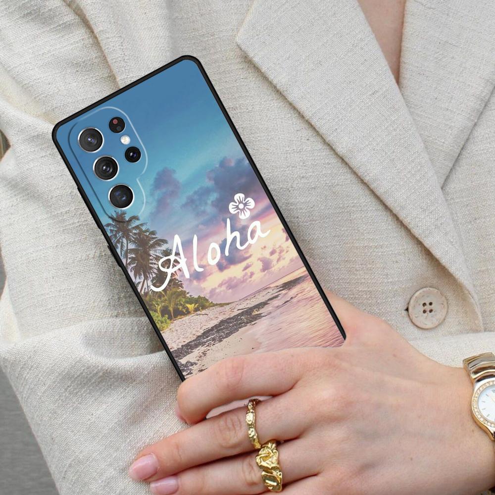 Aloha Beach Life Hawaii Cell Phone Case for Samsung Galaxy S26 Ultra S25 S24 S23 S22 S21 S20 Note10 Cover