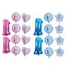 10Pcs 1st Birthday Balloons Bright Vivid Colors 1st Birthday Theme Happy Birthday Balloon for First 