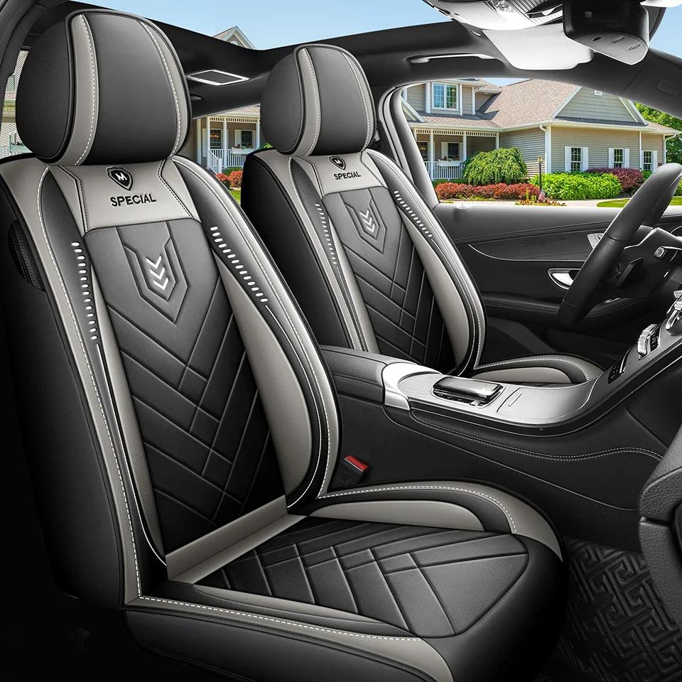 1pcs Car Seat Cover Full Surround New Seat Cushion Leather Car Cover Four Season Universal Seat Cover Seat Cover
