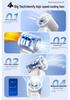 Portable USB High-Speed Turbine Fan - Compact Handheld Semiconductor Cooling Fan for Home Use