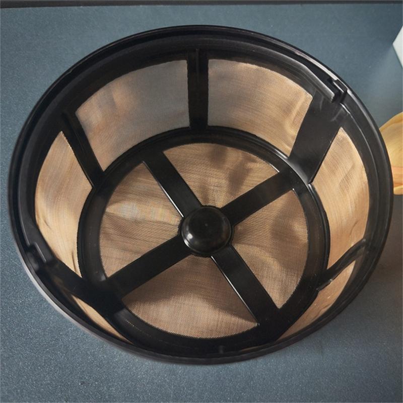 Coffee Filter 12 Cup with Stainless Steel Mesh Replacement Basket Espresso Filter Screen Kitchen Accessory