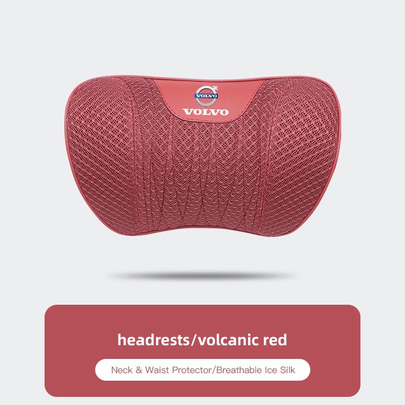 Car Neck Pillow Seat Cover Lumbar Support Headrest For Volvo Xc60 Xc90 V40 V60 S60 XC40 V50 V90 S80 C40 V70 XC70 C30 EX90 C70