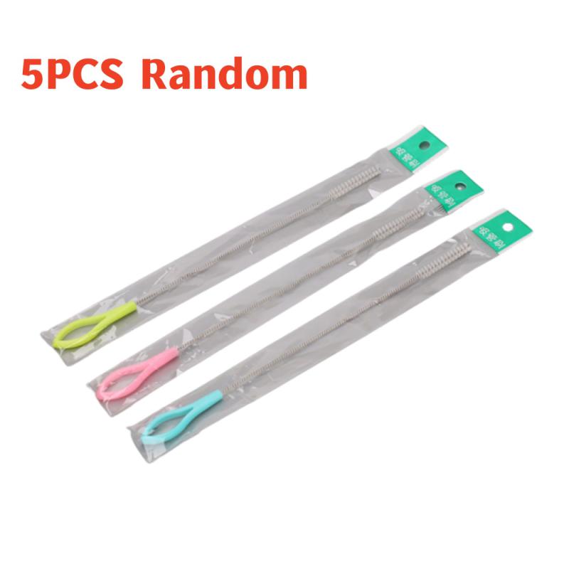 1/5/10 STÜCKE Edelstahl Weiches Haar Saug Glasrohrreiniger Bürsten Werkzeuge Fisch Tank Stroh Flasche Reinigungsbürste Haushaltsreinigung