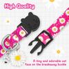 Floral Cat Collar Breakaway with Daisy Pendant, Cute Flowers Daisy Cat Collars for Girl Cats, Safety Removable Cat Collars for Kittens Soft Kitty
