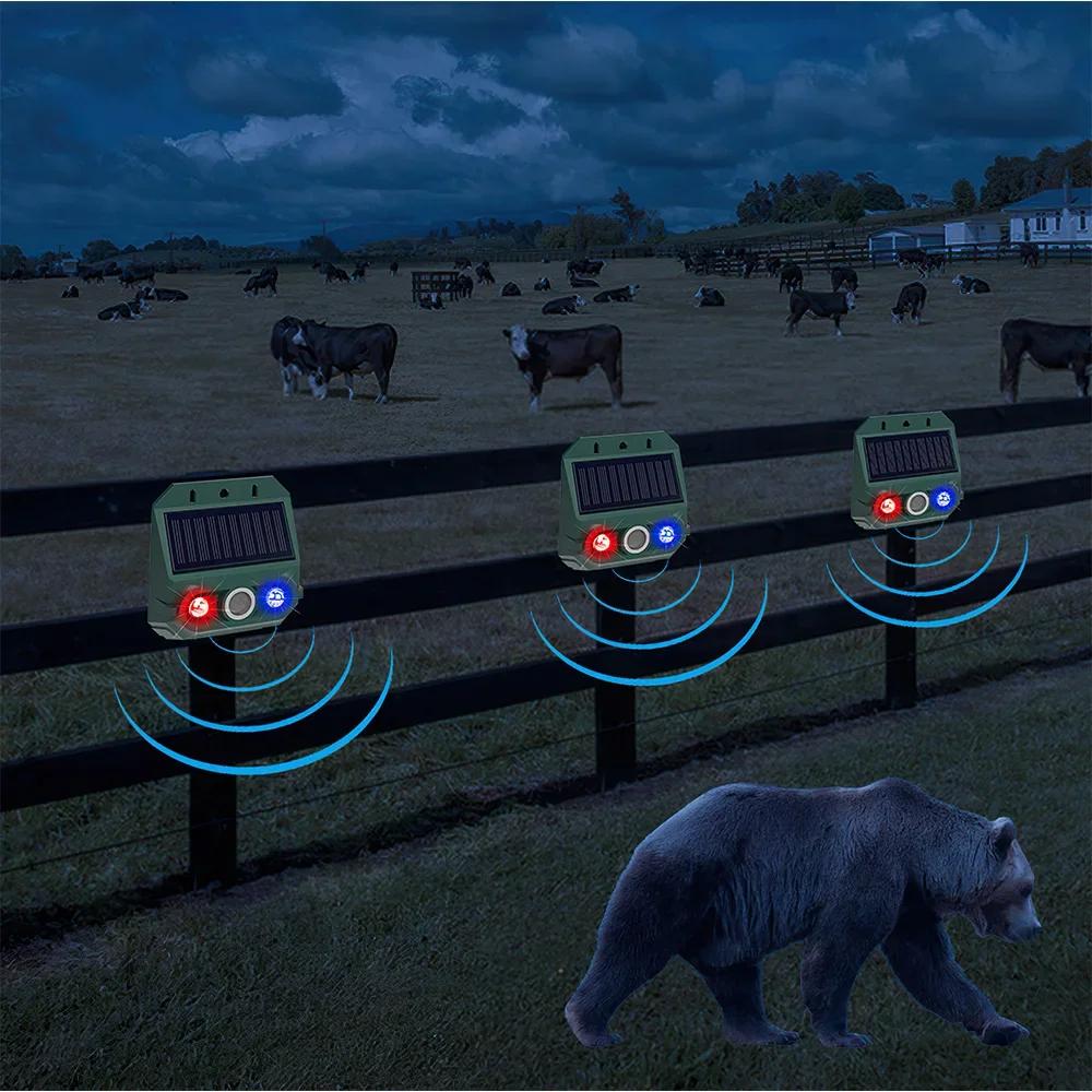 1/2PCS Solar Infrared Motion Sensor Alarm IP65 Siren Outdoor Strobe Light  Waterproof  Villa Farm Garden Security Alarm System