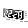 Voice Control Digital Alarm Clock Led Digital Clock Bedroom Alarm Clock Tabletop Led Watch Adjustable Brightness 12/24H NZ003