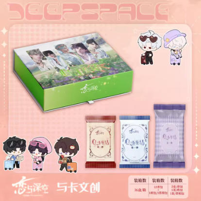 Love and Deep Space Card Handsome Full Thick Card Game Anime Surroundings Trade Collection Card Kids Toy Birthday Gift