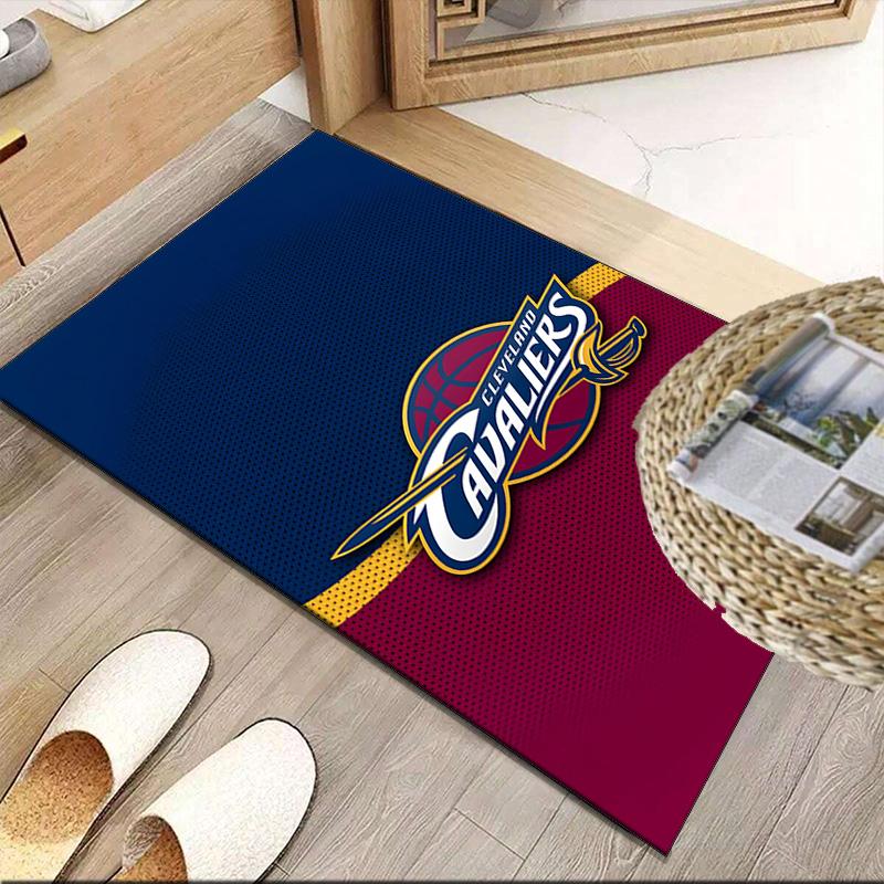 Football Cavaliers Logo  Carpet, Kitchen Rugs, Yoga Mat, Non-Slip Mats, Rug for Bathroom, Living Room Bedroom, Camping Rugs Christmas Gift