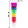 6 Colorful Lip Oil Moisturizing Lip Gloss Fade Lip Lines Rainbow Jelly Lipstick Brightening Lip Glaze Lip Stick
