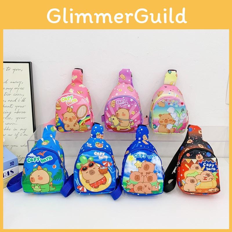 Childrens Capybara Cute Pattern Single Shoulder Crossbody Chest Bag Gift Kids