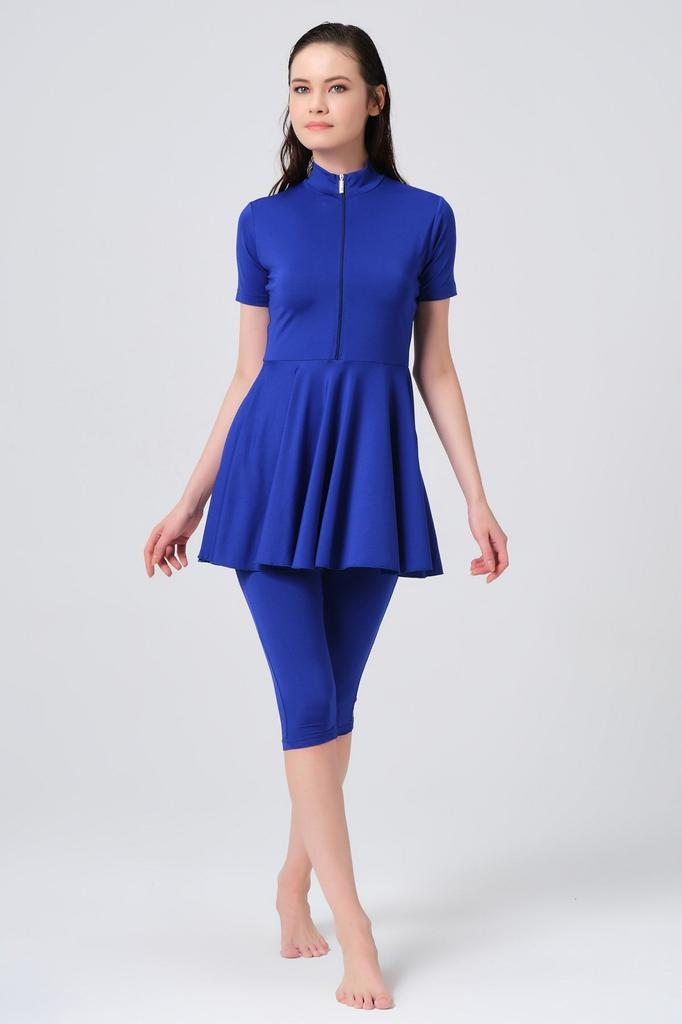 Womens Muslim Modest Islamic Half Cover Burkini Beach Swimming Costume Swimwear Hijab Beachwear Swimsuit Single