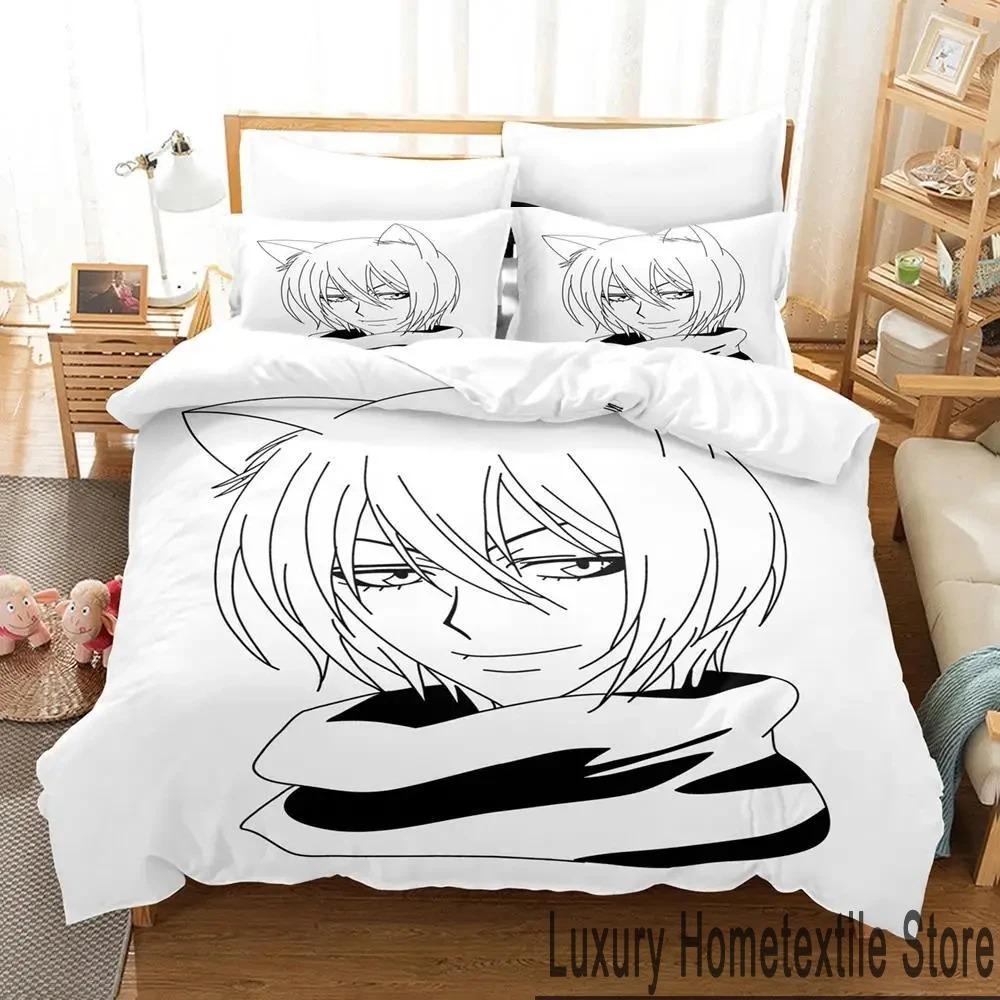 3D-tryck Kamisama Kiss Tomoe Anime Sängkläder Set Pojkar Flickor Twin Queen King Size Påslakan Örngott Säng pojkar Vuxen