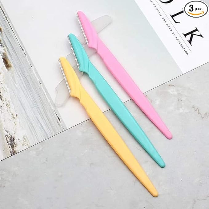 SVK Dream Eyebrow Razors Precision Sharpness for Trimming and Shaping Eyebrows - Multipurpose(Pack Of 3)