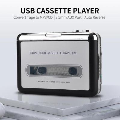 Portable Cassette Player Recorder Standalone Audio Music Recorder Cassette Tape To MP3 Converter Save Into USB Flash Drive