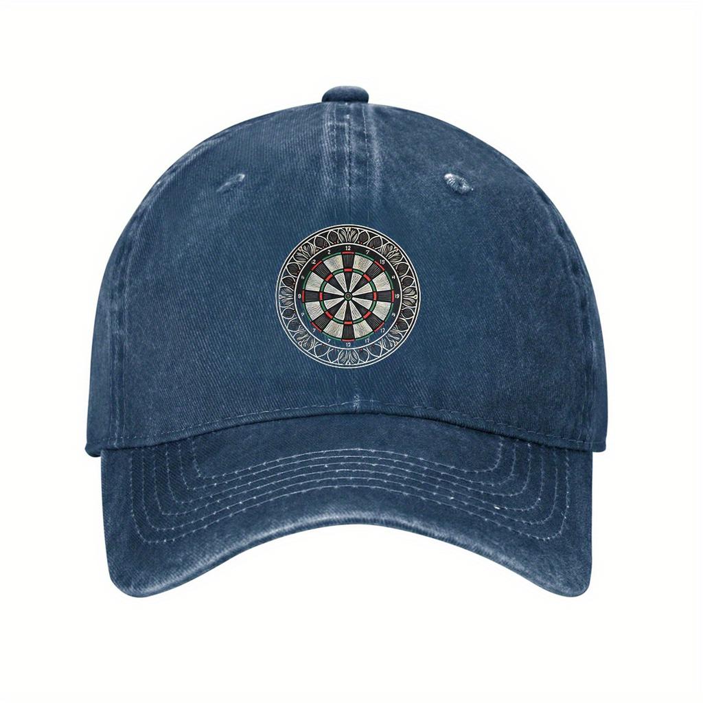 Berretto da Baseball Grafica Freccette Lavato Cotone Regolabile Adulto Casual Cappello da Papà per Sport all'Aperto