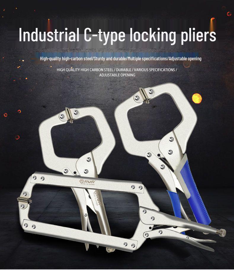 C-Typ Schraubzwinge Hochbelastbare Universal-Druckzange für Holzbearbeitung und Schweißen