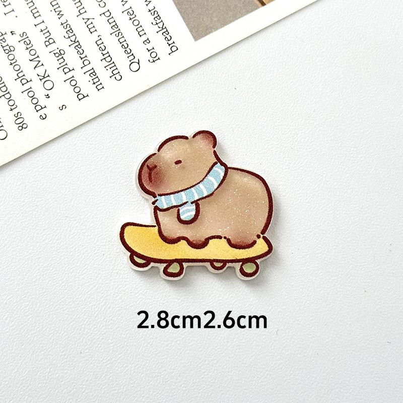 Kawaii Capybara Magnetic Refrigerator Sticker Cute Refrigerator Decoration Sticker Creativity Family Decoration Artware Gifts
