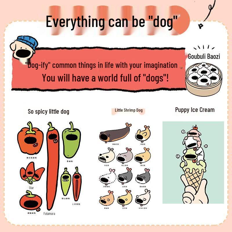 Cute Big-Nose Dog Simple Comic Drawing Book
