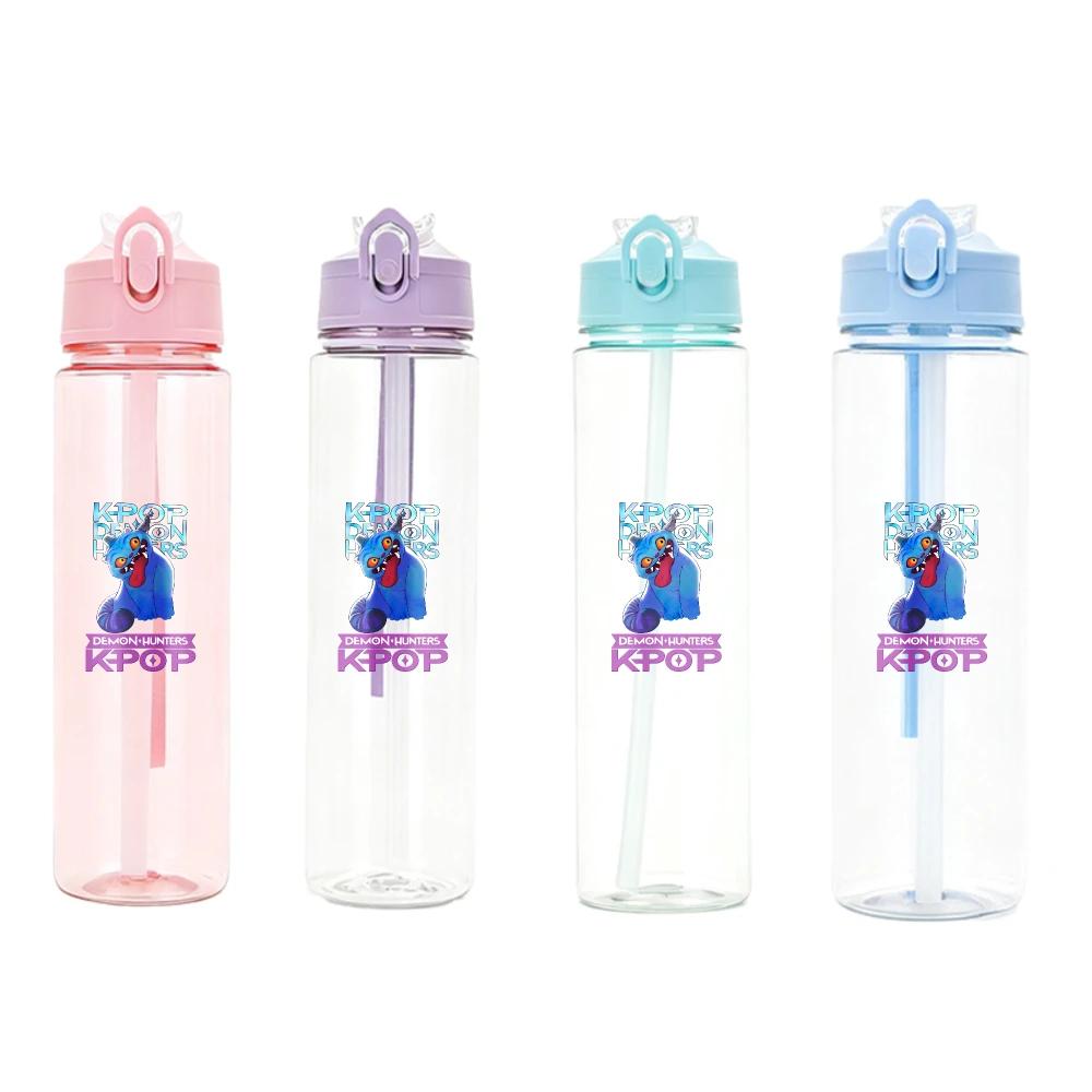 Anime Kpop Demon Hunters Character Water Cup Big Capacity Outdoor Portable Drinking Bottle Present designed for Boys plus Girls